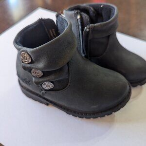 Blowfish black toddler zip up boots size 6